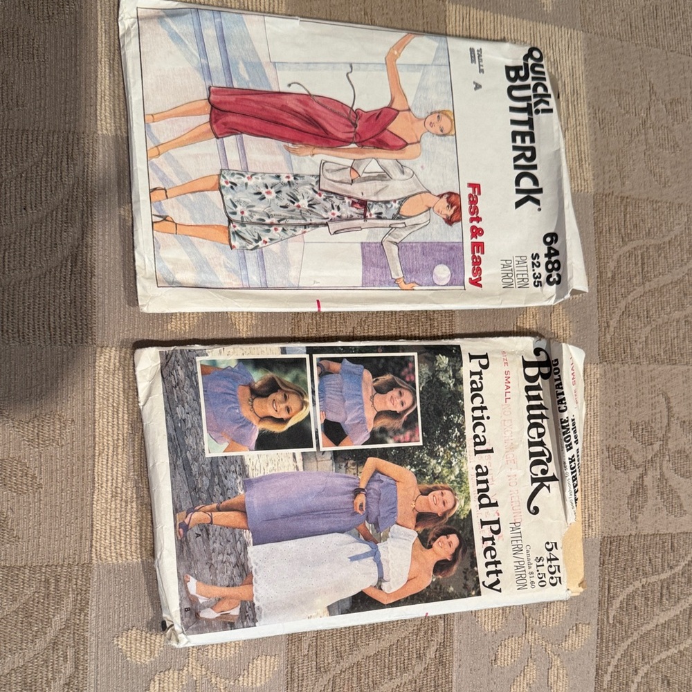 Butterick Vintage Woman’s Sewing Patterns Set